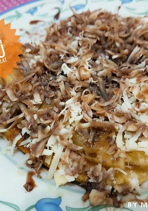 Foto resep Pisang Gepeng Keju Saus Coklat