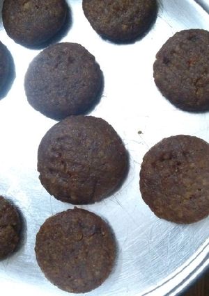 A picture of Atta cookies 🍪 without oven.