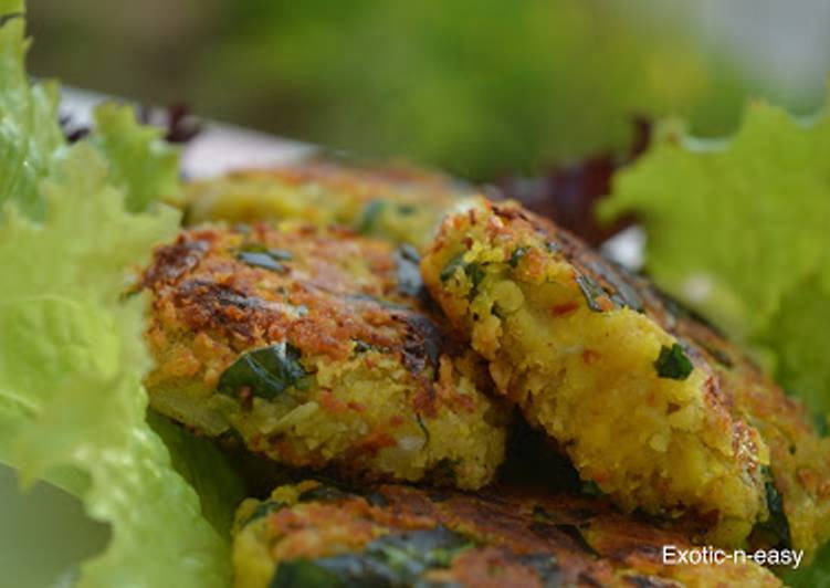 Oats, Spinach and Dal Patties