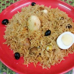 A picture of Egg pulao.