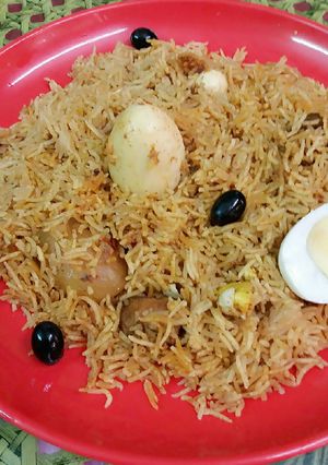 A picture of Egg pulao.
