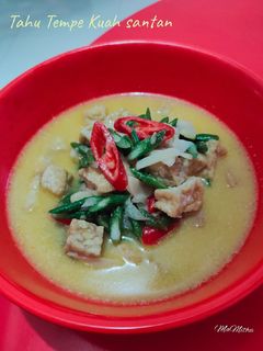 Foto resep Tahu Tempe Kuah santan
