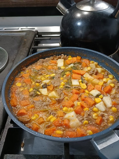 Una foto de Picadillo de res
