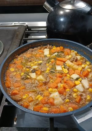 A picture of Beef Picadillo.