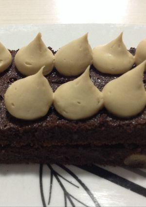 Una foto de Brownie con crema de Café