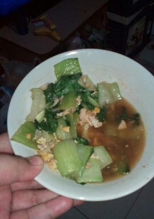 Foto resep Pak coy tumis telur...hemat dan lezat!!!!