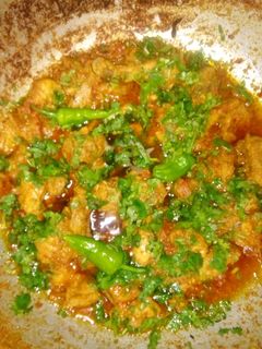 A picture of Tikka karhai.