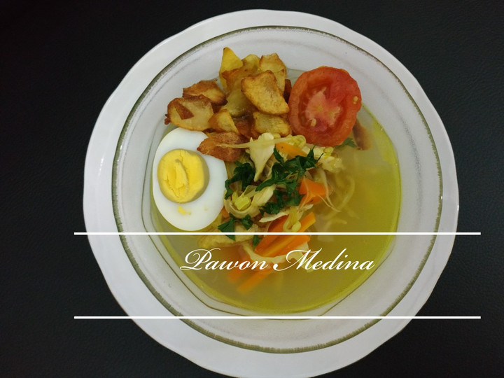 Resep: Soto bumbu racik ayam goreng Irit Anti Gagal