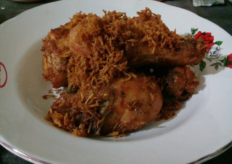 Resep Ayam goreng kelapa Anti Gagal