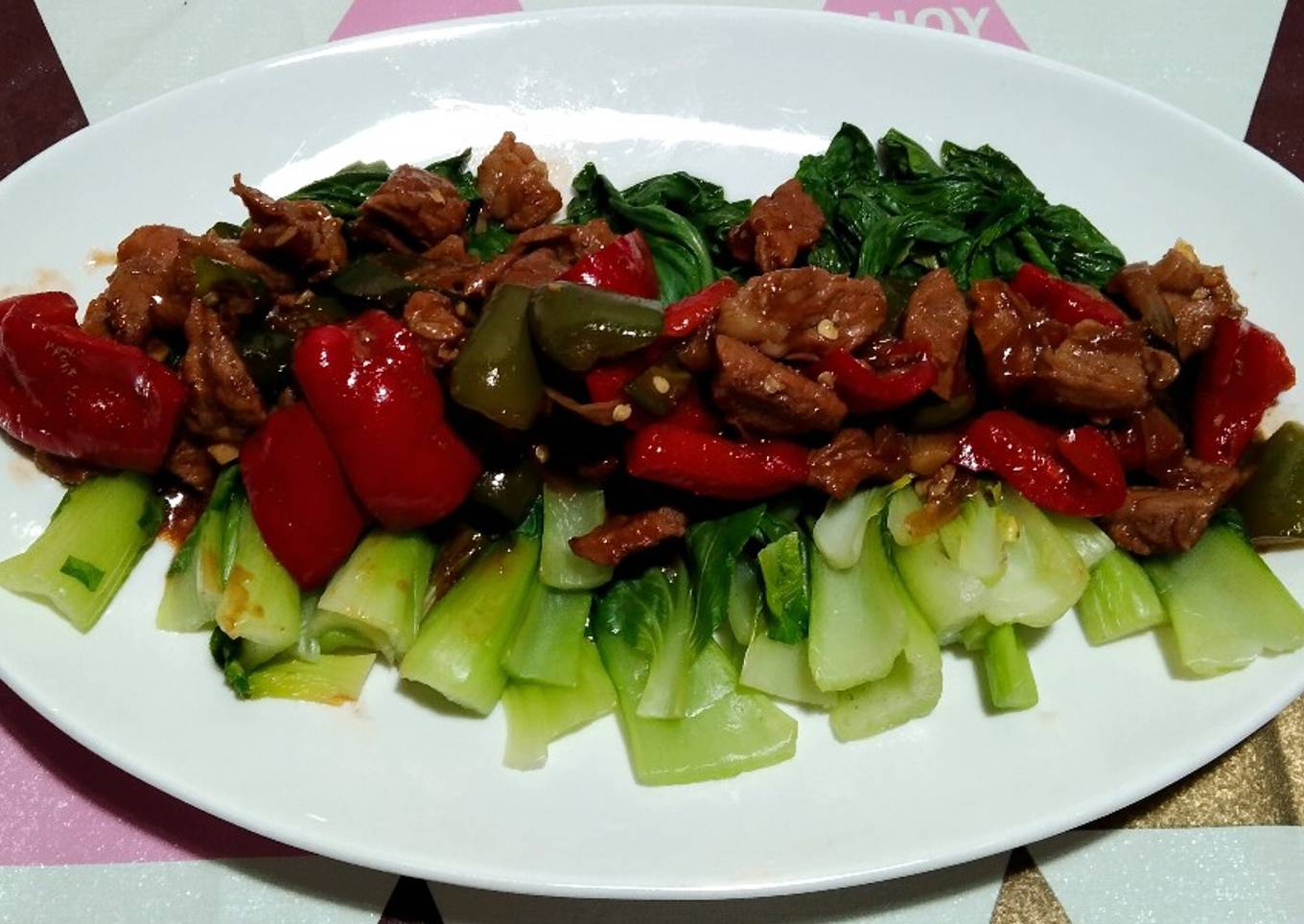 Tumis Daging Sapi Sayur Pakcoy
