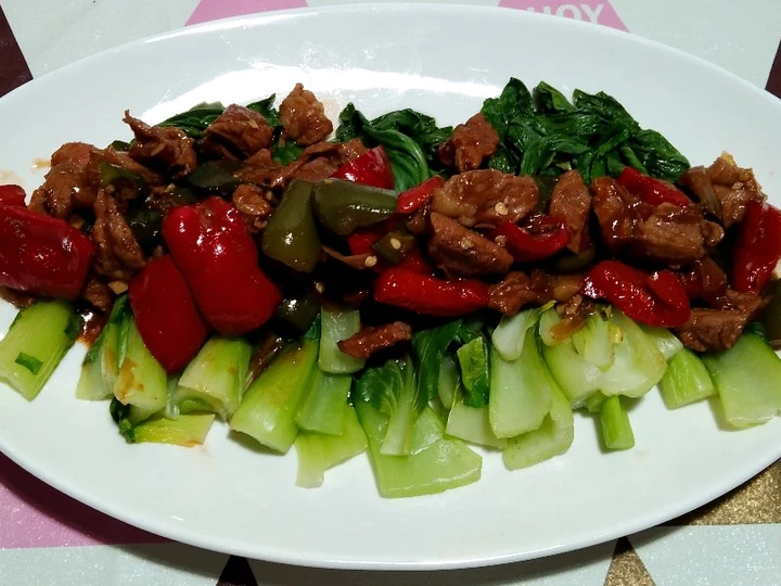 Easy Steps Prepare Recipes Tumis Daging Sapi Sayur Pakcoy the Can Spoil the Tongue Tasty.