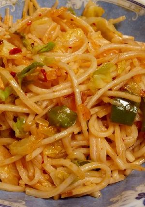 A picture of Hakka noodles.