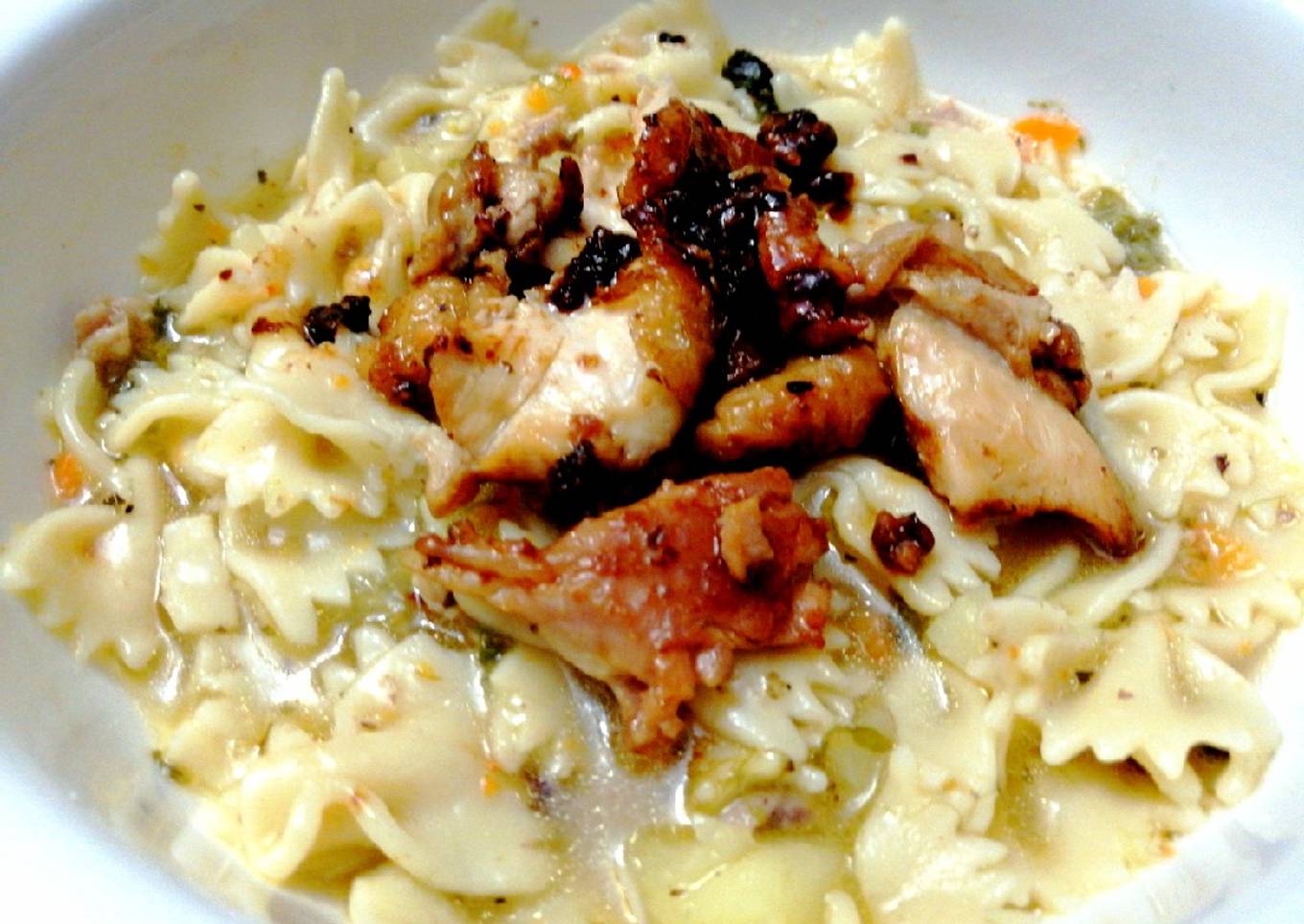 Farfalles en concentrado de Pollo Coronado