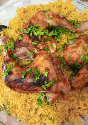 صورة لوصفة كبسة دجاج