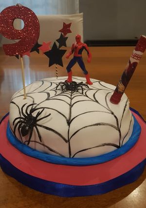 Una foto de Torta de cumpleaños Spider-Man