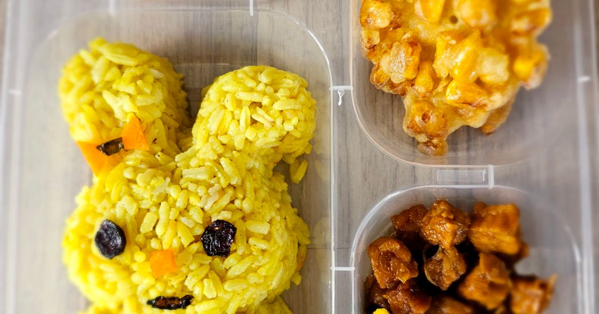 Nasi Kuning si Kecil Gemas Lucu Simple Ricecooker