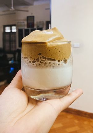 Hình của món Càphe bọt biển.