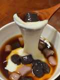 MeetFresh-ish dupe! Stretchy mochi milk dessert :)