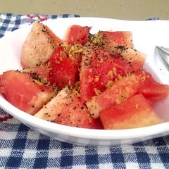 A picture of Watermelon Chaat.
