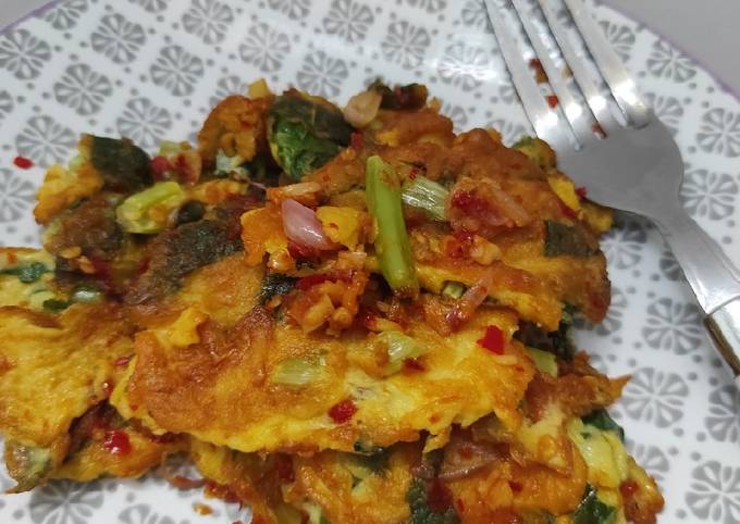 Cara Membuat Telur Dadar Sayur Sambel Sederhana Dan Enak