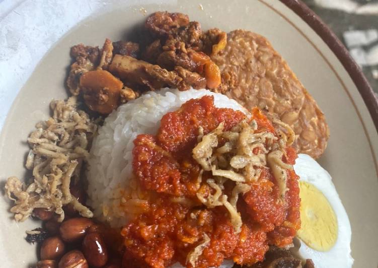 Langkah Mudah Menyiapkan Nasi lemak malaysia Top Enaknya