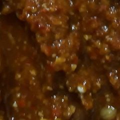 Homemade Spicy Salsa dip A picture of Homemade Spicy Salsa dip.