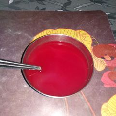 A picture of Beetroot and tomato soup.