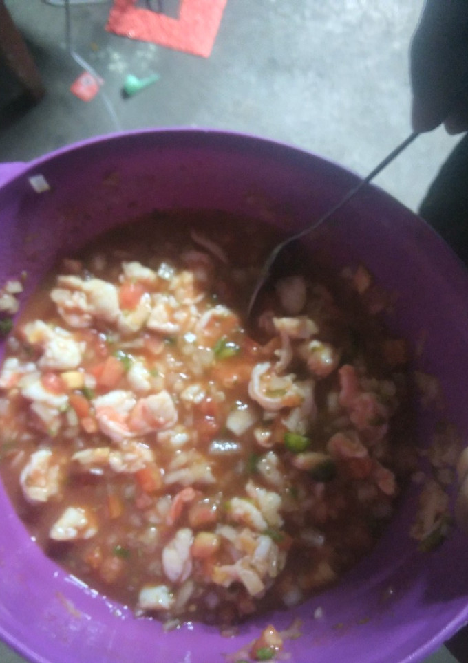Una foto de Cóctel de camarones