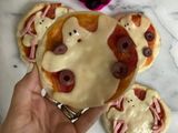Mini pizzas de fantasma para lonchera