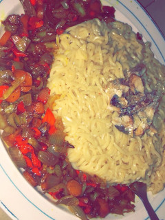 A picture of Indomie and egg source.