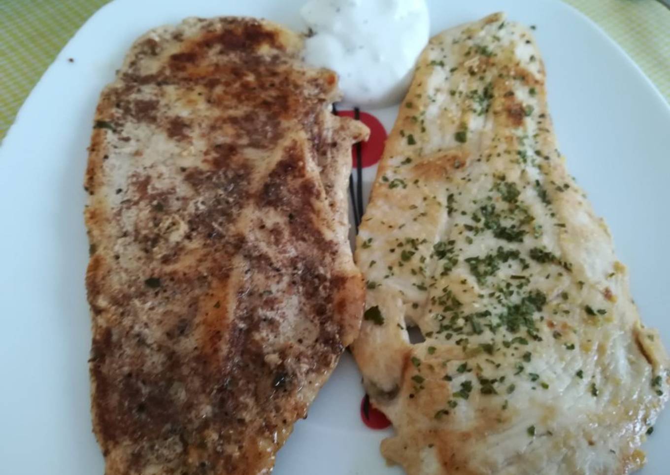 Pechuga de pollo a los dos sabores