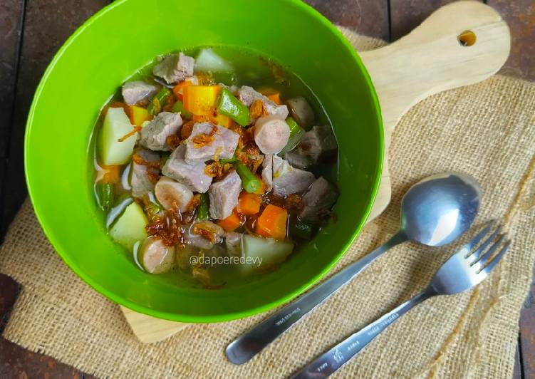 Langkah Mudah Menyiapkan Sup Daging Bikin Manjain Lidah