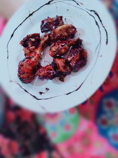 A picture of Homemade B.B.Q chicken.