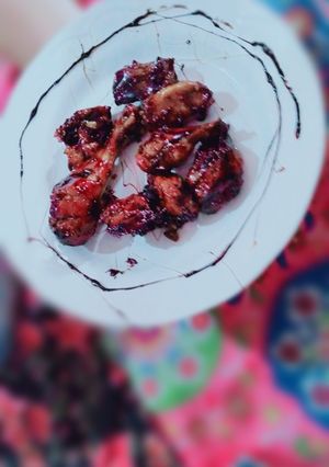 A picture of Homemade B.B.Q chicken.