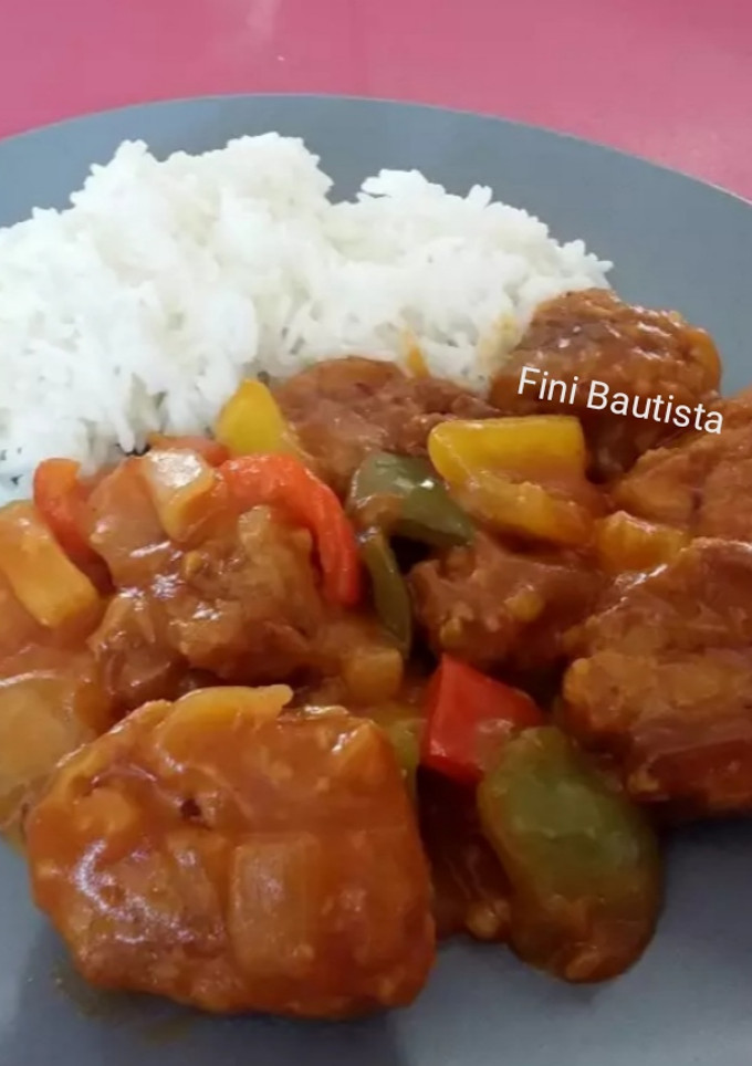 Una foto de Costillas de cerdo agridulce