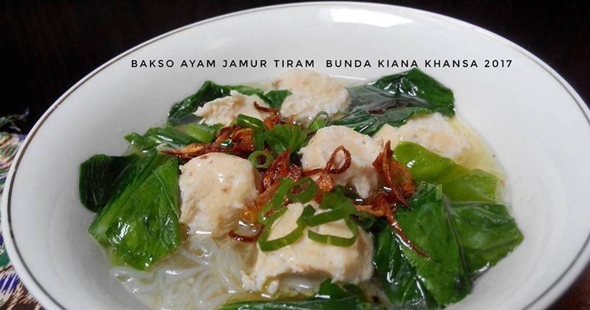  Resep  Bakso  Ayam  Jamur Tiram Homemade  oleh Bunda Kiana 