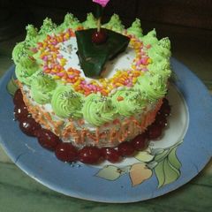 A picture of Paan bahar cake.