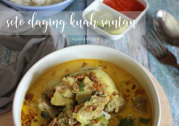 Soto daging kuah santan