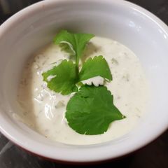 A picture of My Refreshing and Cool Cucumber & Mint Dip. 😀.