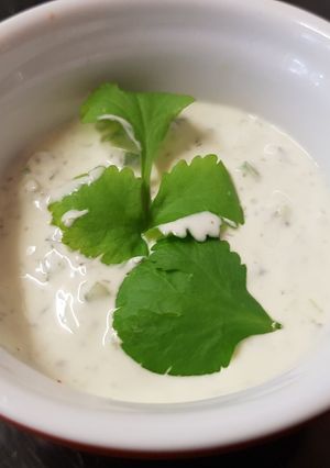 A picture of My Refreshing and Cool Cucumber & Mint Dip. 😀.