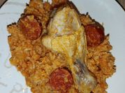 Une photo de riz à l'espagnol