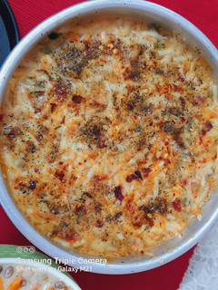 A picture of White sauce lasagna.