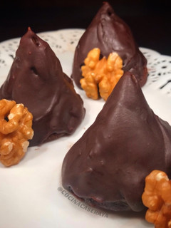 Una foto de Conitos de dulce de leche light
