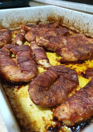 Baconos négyborsos csirkemell recept fotója