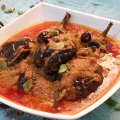 A picture of Baghar e Bengan(Brinjal).