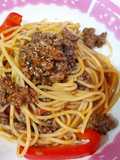 Spaghetti with Tomato Sauce and Ground Beef