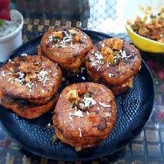 A picture of Tawa Cheese Paneer Burger.