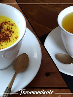 Una foto de Té dorado con Thermomix