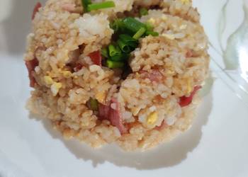 Easiest Way to Cook Yummy Ham Fried Rice 