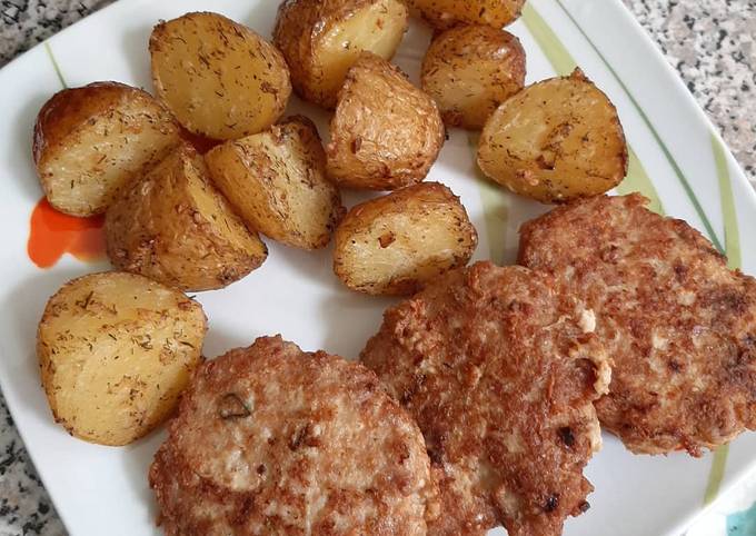 Cara Gampang Membuat Babi Goreng Cincang &amp; Kentang grill Anti Gagal